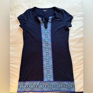 Lands' End Women's Navy Beach/Swim Coverup